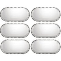 Jogo 6 Travessas Ovais Vidro Pearl Wolff 24x12cm Pequena Tra