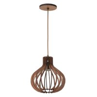 Pendente Luminária Balão 25cm Mdf Tiffany Dital Decorativa