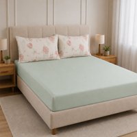 Jogo de Cama Casal Sensação 3 pçs Malha 100% Poliéster 138x188x30cm Bene Casa Verde