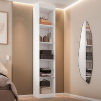 Closet Modulado Andorra 5 Prateleiras Branco - Pnr Móveis