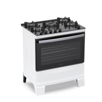Fogão 5 Bocas Atlas Agile Up com Mesa de Vidro A Gás Bivolt - Branco