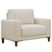 Poltrona Decorativa Oasis Pes Madeira Boucle TCE 1010 MOLL