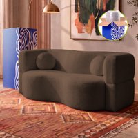 Sofá Cama Bolge 1,88m Xpand Tech Tecido Bouclê Marrom Cama inBox