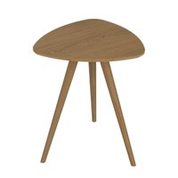 Mesa Lateral Unique em MDF Louro Pés em Madeira Marin
