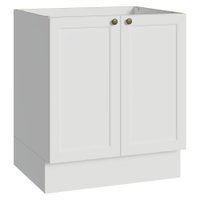 Balcão de Cozinha 70 cm 2 Portas (Sem Tampo) Branco Vik Madesa