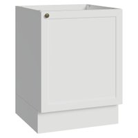 Balcão de Cozinha 60 cm 1 Porta (Sem Tampo) Branco Vik Madesa