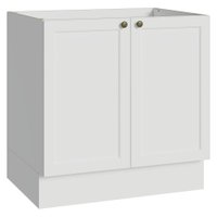 Balcão de Cozinha 80 cm 2 Portas (Sem Tampo) Branco Vik Madesa