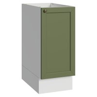 Balcão de Cozinha 35 cm 1 Porta (Sem Tampo) Branco/Verde Vik Madesa