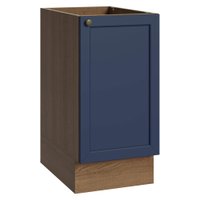 Balcão de Cozinha 40 cm 1 Porta (Sem Tampo) Rustic/Azul Vik Madesa