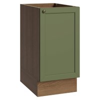 Balcão de Cozinha 40 cm 1 Porta (Sem Tampo) Rustic/Verde Vik Madesa