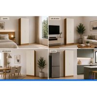 Guarda Roupa Modulado Solteiro Armário 2 Portas Liga Off Kappesberg