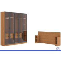 Quarto Modulado Solteiro Liga 6Peças 5Pts QM33 Graf Kappesberg
