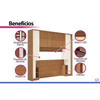 Quarto Modulado Solteiro Liga 5Peças 8Pts QM32 Graf Kappesberg