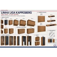 Gabinete Cozinha Modulado Balcão Porta Condimento 20cm Liga Canela Kappesberg