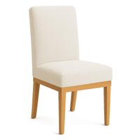Cadeira de Jantar Brisa Boucle Base de Madeira - Pallazio Cor:Bege