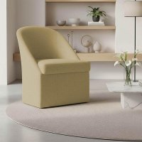 Poltrona Decorativa Malli Linho - Pallazio Cor:Dourado