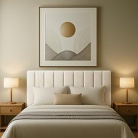 Cabeceria Estofada Queen 1,60m Milano Boucle Cor:Bege