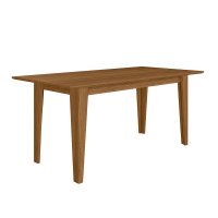 Mesa de Jantar Liz Tampo Sem Vidro 160cm Carvalho - Pallazio