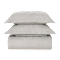 Colcha Queen com 2 Porta Travesseiros Karsten 200 Fios Virgínia Cinza