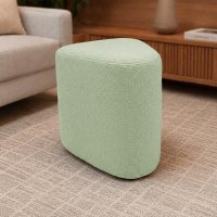 Puff Triangular Lucas Bouclê - Pallazio Cor:Verde Oliva
