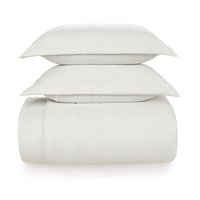 Cobre Leito Queen Karsten com 2 Porta Travesseiros 100% Poliéster Melim Branco