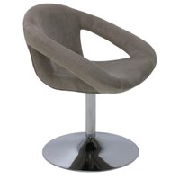Cadeira Tramontina Delice Estofada Cinza em Polietileno com Base Central 92706211