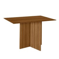 Mesa de Jantar Helô Tampo Sem Vidro 120cm Carvalho - Pallazio