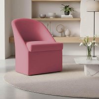 Poltrona Decorativa Malli Suede - Pallazio Cor:Rosa