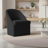 Poltrona Decorativa Para Sala de Estar Malli Bouclê - Pallazio Cor:Rosa