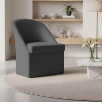 Poltrona Decorativa Malli Suede - Pallazio Cor:Grafite