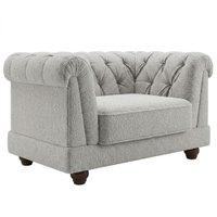 Poltrona Decorativa Capitone Acorde Pes MDF Boucle TCE 1018 MOLL