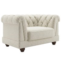 Poltrona Decorativa Capitone Acorde Pes MDF Boucle TCE 1010 MOLL
