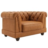 Poltrona Decorativa Capitone Acorde Pes MDF Courino TCS 727 MOLL
