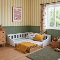 Cama Infantil 157 Cm Montessoriana Bca Branco/Lamina Mel - Brv