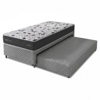 Bicama Box Solteiro com Auxiliar e Colchão AG65 Double Face Belga 88x188x52cm Herval