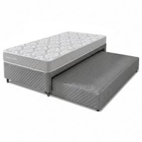 Bicama Box Solteiro com Auxiliar e Colchão Double Face 100% D33 Eden 88x188x50cm Herval