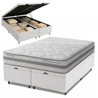 Cama Box Baú Queen Molas Ensacadas Prisma 158x198x63cm Herval - Suporta até 110 kg por pessoa