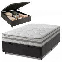 Cama Box Baú Casal Molas Ensacadas Prisma 138x188x63cm Herval - Suporta até 110 kg por pessoa