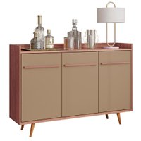 Balcão Buffet 3 Portas Quartzo 135 cm Fendi Freijo BECHARA