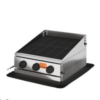 Charbroiler a Gás Tostando 60cm Grelha Ferro Fundido Mesa Frisada CHR60F
