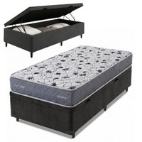 Cama Box Baú Solteiro Double Face AG65 Eclipse 88x188x61cm Herval - Suporta até 150kg
