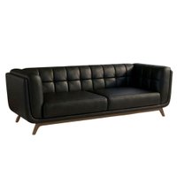 Sofa Living 2 Lugares Bellare 180 cm Pes Madeira Courino TCS 724 MOLL