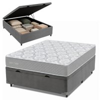 Cama Box Baú Casal Double Face 100% D33 Edén 138x188x58cm Herval - Suporta até 100kg por pessoa