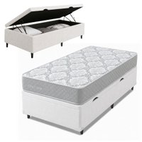 Cama Box Baú Solteiro Double Face 100% D33 Edén 88x188x58cm Herval - Suporta até 100kg