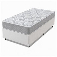 Cama Box Solteiro Double Face 100% D33 Edén 88x188x55cm Herval até - Suporta até 100kg Cinza