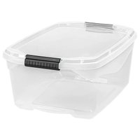 Caixa Plástica Organizadora Sanremo Flex 20L Transparente com Travas Multiuso