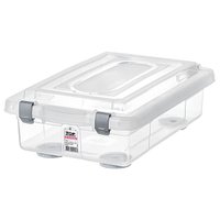 Caixa Organizadora 2,3L Retangular Top Stock Empilhável Plástico Transparente Com Travas Sanremo
