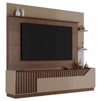 Estante Home Tv 75 Pol 210 cm Dallas Fendi Carvalho BECHARA