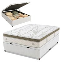 Cama Box Baú Casal Molas Ensacadas Euro Pillow Charlot 138x188x74cm Herval