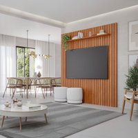 Painel para TV Até 70 Polegadas Maragogi 1 Prateleira 100% Mdf Cinamomo - Permobili